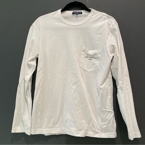Comme des Garçons logo pocket long sleeve shirt white size small